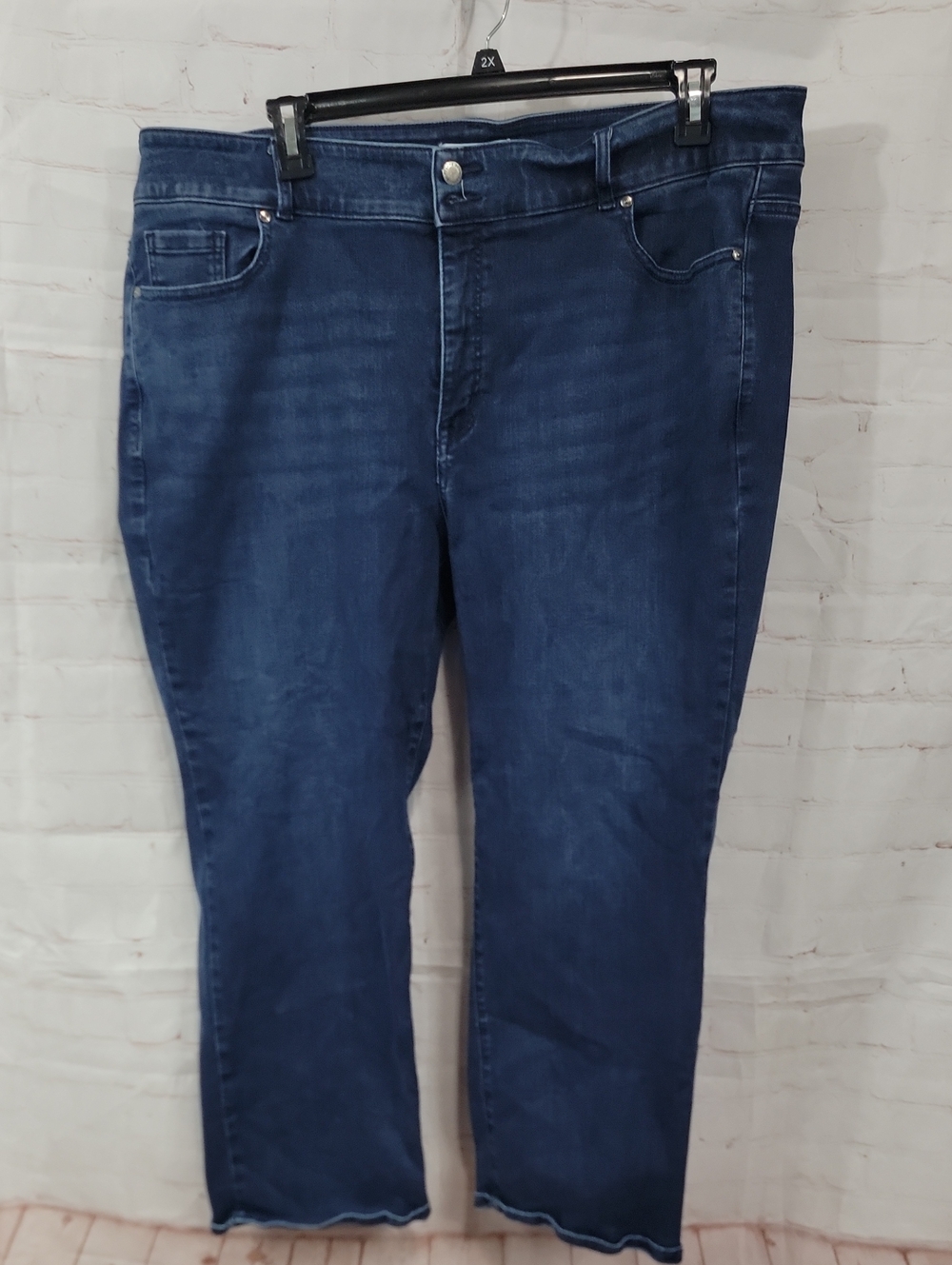 Lane Bryant Straight Leg Jeans in Dark Blue Wash